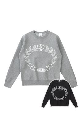 バーバリー セータースーパーコピー  BURBERRYクラシックな麦刺繍のラウンドネックセーター
