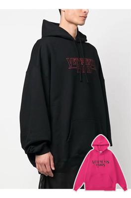 ヴェトモン パーカーコピー VETEMENTS PARIS  限定裏起毛 ルーズフィット プリント フーディー