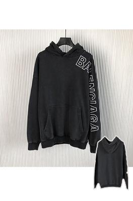 バレンシアガ  パーカー    BALENCIAG 袖に文字刺繍の入った380gの重厚なスウェットシャツ