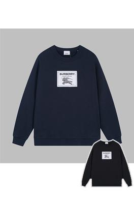 バーバリー スウェット長袖 Tシャツ スーパーコピー  BURBERRYロゴプリント入りルーズフィットスポーツシャツ - カップル向け2色