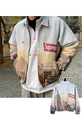 シュプリーム大都市の空景ジャケット スーパーコピー  Supreme Week 12  Aerial Tapestry Harrington Jacket