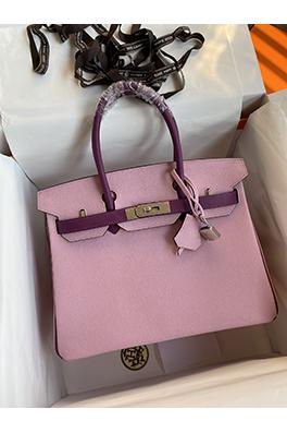 エルメスコピー 金と銀のワックス糸 Birkin 30cm 牛皮 トートバッグ