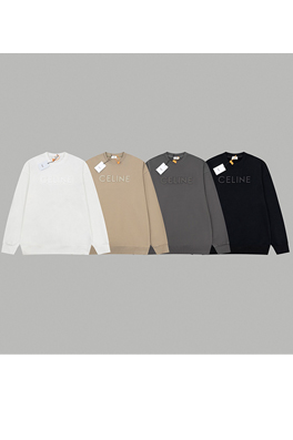 セリーヌ スウェットTシャツコピー  CELINE凹凸ロゴエンボススウェット