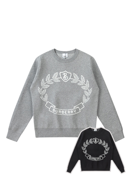 バーバリー セータースーパーコピー  BURBERRYクラシックな麦刺繍のラウンドネックセーター