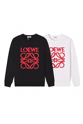 ロエベスウェットTシャツ LOEWE スーパーコピー   刺繍入りラウンドネックスウェット
