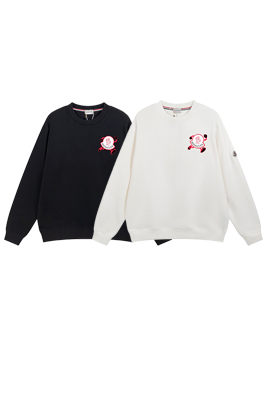 モンクレール スウェットTシャツ おしゃれなプリントが施されたラウンドネックのトップス - スタイルと快適さを両立
