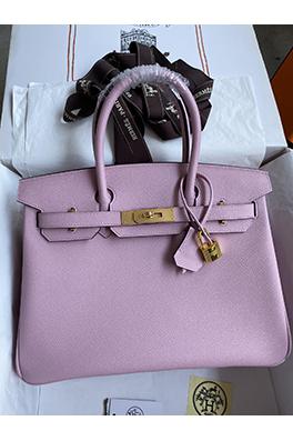 エルメス バーキン 30 コピー  錦葵紫の贅沢な芸術 輸入Epsom皮で作られた伝世の珍品 全て手縫い バッグ