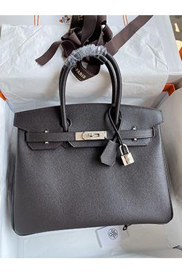 エルメス バーキン30  エボニー色のBirkin 30 cm手縫い革バッグ