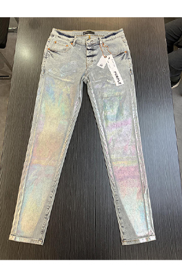 Purple jeans  デニムパンツメンズファッションの...