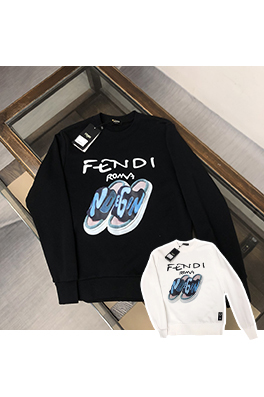 フェンディ 最新のクルーネックパーカー