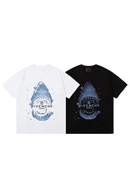 ジバンシイスーパーコピー インクジェットサメアルファベットロゴ 半袖tシャツ