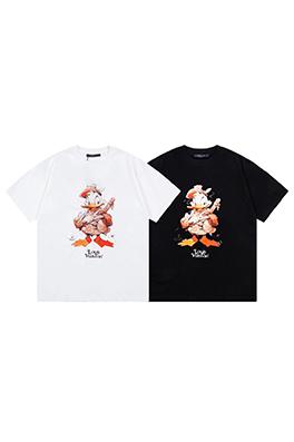 ルイヴィトン  デジタルプリント ダックアルファベットロゴ半袖Tシャツ