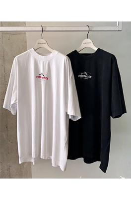 ヴェトモンブランドロゴプリント半袖Tシャツ