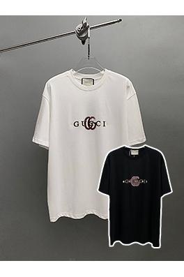 グッチ 透かし文字クルーネック半袖 Tシャツ