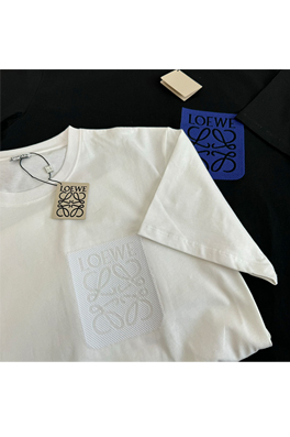 ロエベ 刺繍ロゴ 半袖Tシャツ