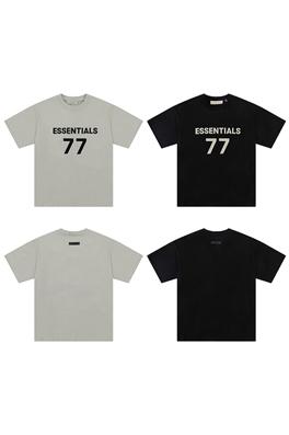 フィアオブゴッド  半袖Tシャツ ESSENTIALS  数字 77 プリント