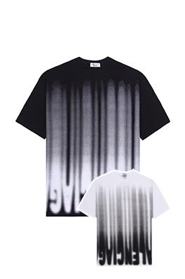 Balenciaga   ×  Supreme スキャン印刷工芸のグラフィティ半袖Tシャツ