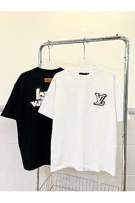 ルイヴィトン コットンレザー半袖Tシャツ