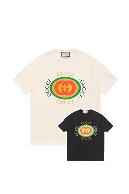 グッチ  プリントラウンドネック半袖Tシャツ