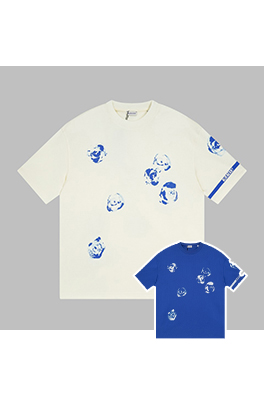 バーバリーコピー 新作ローズプリント半袖Tシャツ