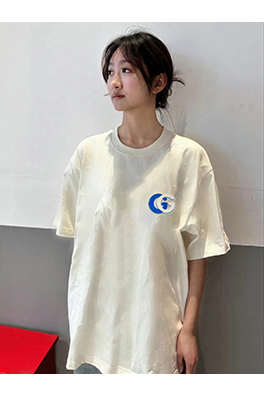 グッチ  刺繍アルファベットロゴ男女同款半袖tシャツ