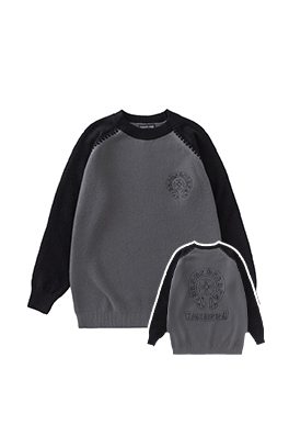 クロムハーツ スーパーコピー 馬蹄形の刺繍ニットセーター