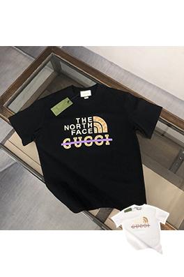 グッチ GUCCI X North Face カップルラウンドネック半袖Tシャツ