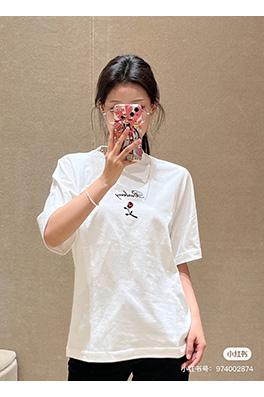 バーバリーコピー  ローズコットン半袖Tシャツ