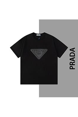 プラダコピー   ファッションクルーネック半袖Tシャツ