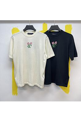 ルイヴィトンコピー   インクルードロゴコットンクルーニット半袖シャツ
