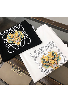 ロエベ   新しいドラゴン年のロゴ半袖Tシャツ