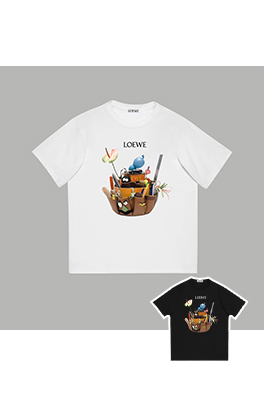 ロエベコピー   プリント半袖Tシャツ