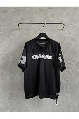 クロムハーツ   ベースボール服ファッション落書きアイスホッケー半袖Tシャツ