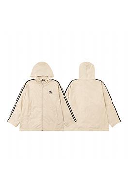 Balenciaga X Adidas アルファベットロゴジッパースポーツジャケットウインドブレーカー