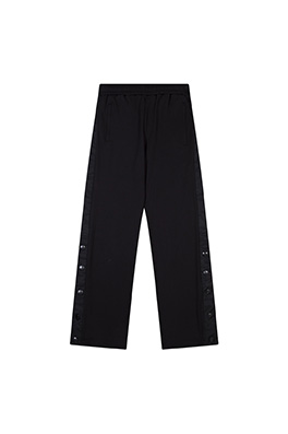 プラダ   バックルレーシングストライプ綿パンツ