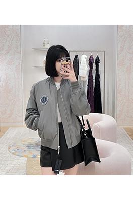 ディオールレディース 24 FW 新しいスタンドカラーニット長袖ジャケット