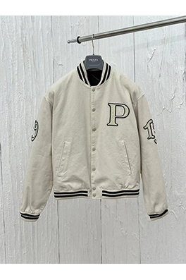プラダ 24 Fw 新しいフライトジャケットベースボールジャケット