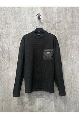 プラダ 24fw ナイロンポケットクルーネックセーター