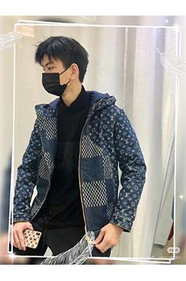 ルイヴィトン 新しいカシューフラワーステッチデニムフードコート