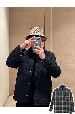 バーバリー 新しいカシューフラワーステッチデニムフードコート