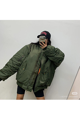 バレンシアガ 24FW Bomber Jaet 薄手のコットンフード付きフライトジャケット