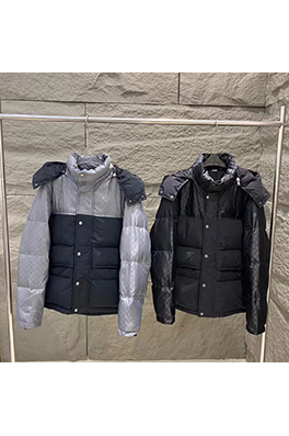 グッチ 新しいダブルGジャカードカラーダウンジャケット