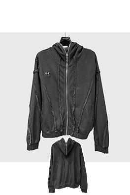 リックオウエンス  マスクジッパー長袖パーカージャケット