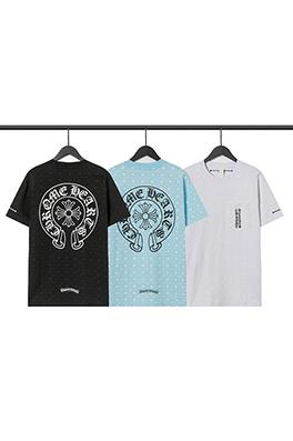 クロムハーツ馬蹄柄クロス半袖カジュアルTシャツ