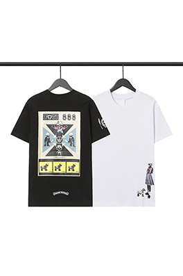 クロムハーツ落書きプリントスカル兵士Tシャツ