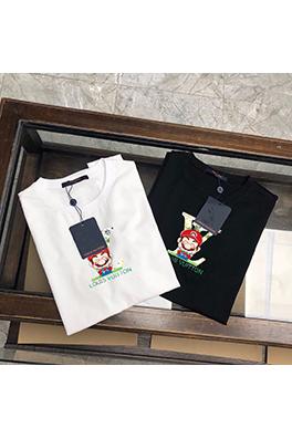 ルイヴィトンブランドトレンドロゴプリント半袖Tシャツ