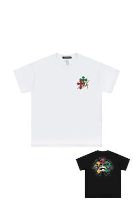 クロムハーツスーパーコピーファッションクロスプリント半袖シャツ