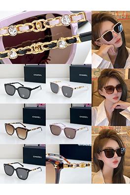 シャネルシープスキンチェーンダブルダイヤモンドサングラスCH6809 