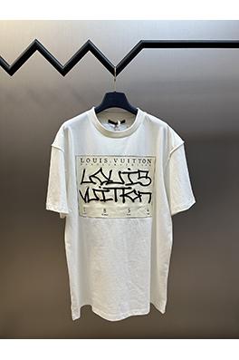 ルイヴィトンクラシックなクルーネック半袖Tシャツ