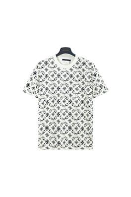 ルイヴィトンフルプリントロゴプリント半袖Tシャツ